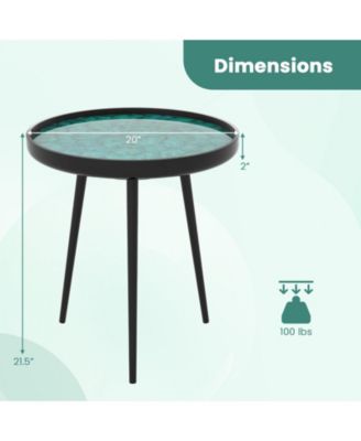 Modern Coffee End Table Sea Shell Design Mid Century