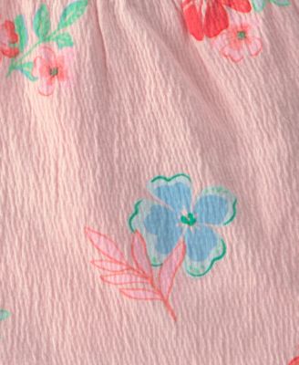 Baby Girls' Floral Ruffle Top and Shorts, 2-Piece Set