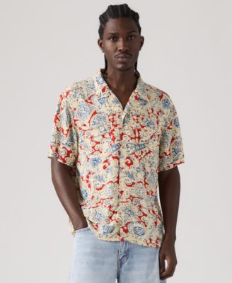 Men's Relaxed-Fit Camp Collar Shirt