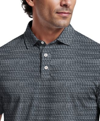 Men's Jacquard Micro Golf Polo Shirt