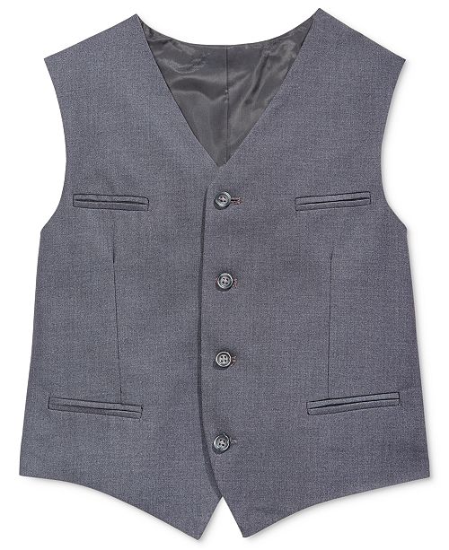 Calvin Klein Fine-Line Twill Vest, Big Boys - Coats & Jackets - Kids ...
