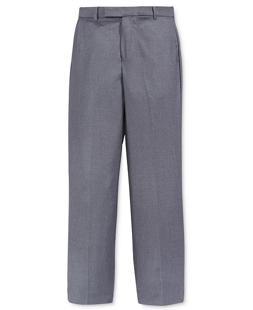 Calvin Klein Fine Line Twill Suiting Pants, Big Boys - Leggings & Pants