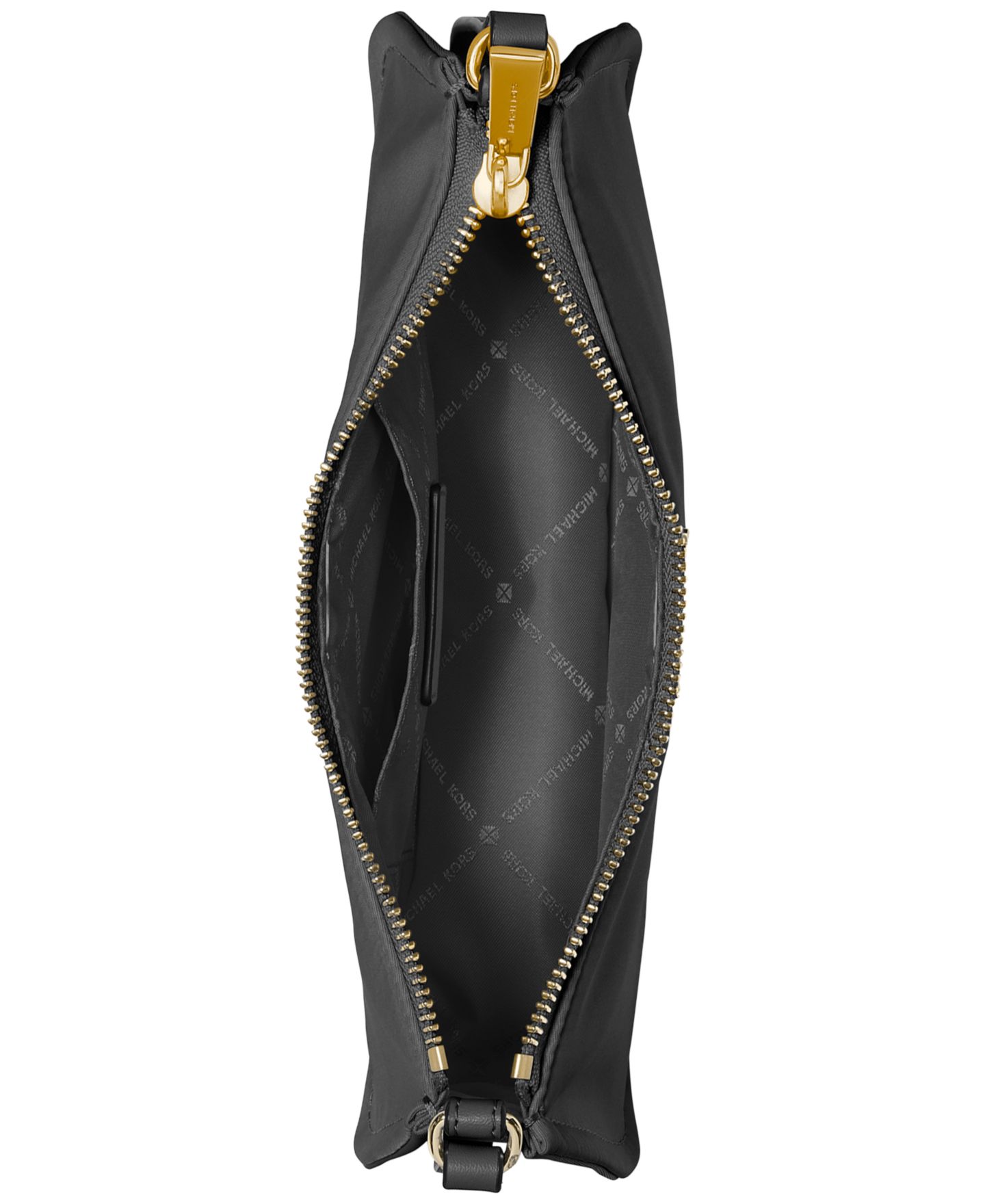 Женская сумка Michael Kors Zadie Nylon East West Small Crossbody Handbag, цвет: Чёрный — фото 2