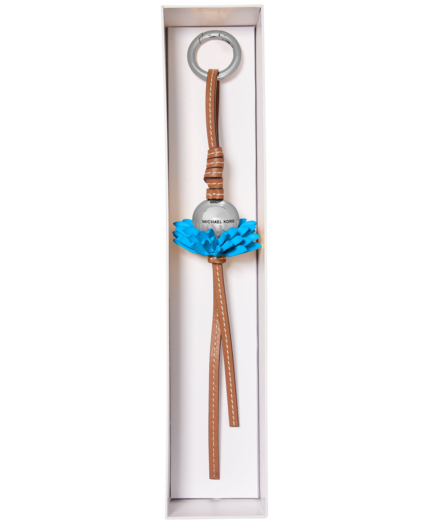 Leather Flower Burst Charm