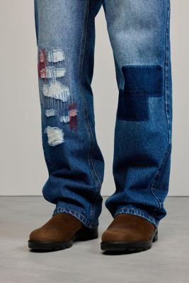 Men's Patched jeans