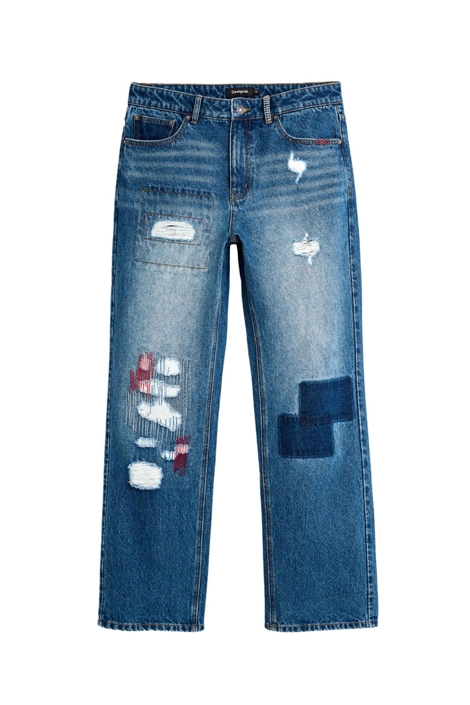 Men's Patched jeans