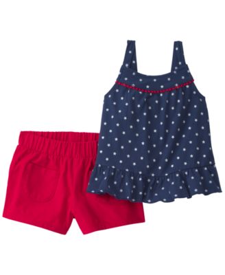 Baby Girls' Tank Top and Shorts, 2-Piece Set