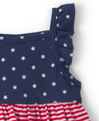 Baby Girls' American Flag Sleeveless Bodysuit 
