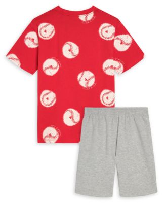 Toddler Boys' 2T-4T Short-Sleeve T-Shirt and Pull-On Shorts, 2-Piece Set