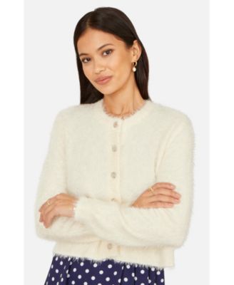 Women's Eyelash Knit Long Sleeve Cardigan