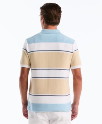 Men's Cotton Color-Block Stripe Shirt
