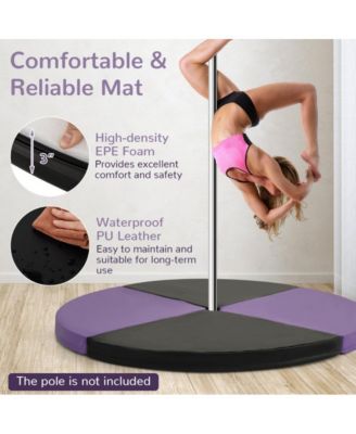Pole Dance Crash Mat Round Portable Yoga Mat with EPE Foam