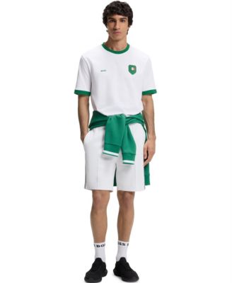 Men's Stretch-Cotton Mexico Country Flag Logo T-Shirt