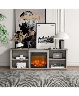 Modern Fireplace TV Stand for TVs up to 65" with Storage Media Console