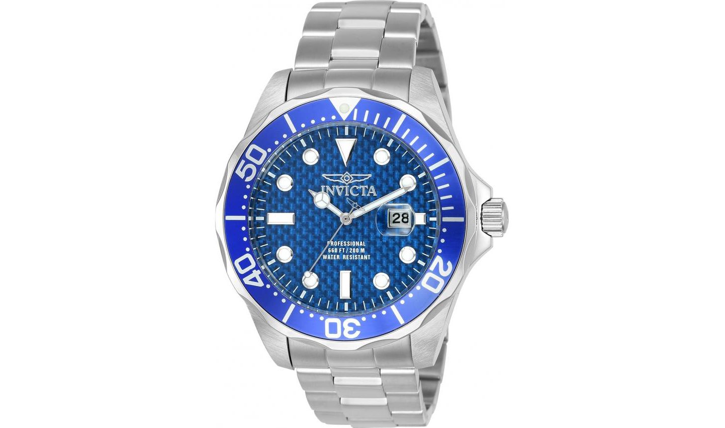 Мужские часы Invicta 12563 Pro Diver Quartz Dial, цвет: Серебряный — фото 1