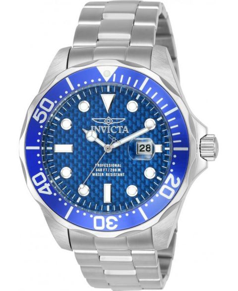 Мужские часы Invicta 12563 Pro Diver Quartz Dial, цвет: Серебряный