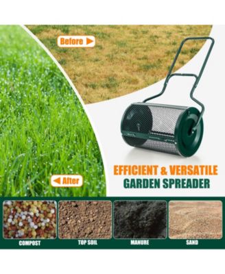 24 in Peat Moss Spreader with Side Latches and Handle