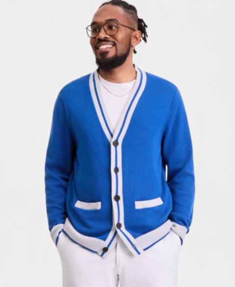 Мужские Club Room Men's Cardigan Sweater