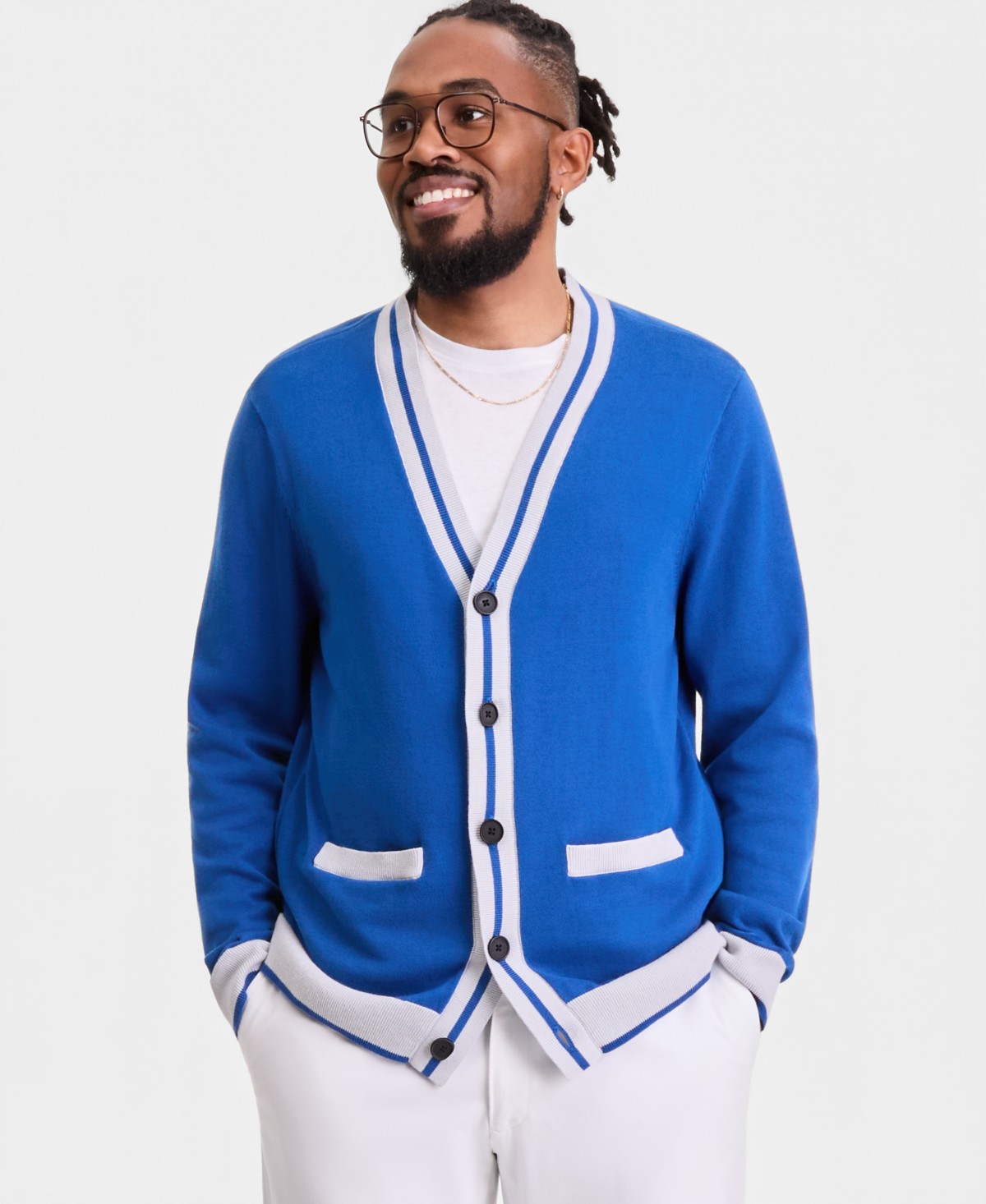 Мужские Club Room Men's Cardigan Sweater — фото 1