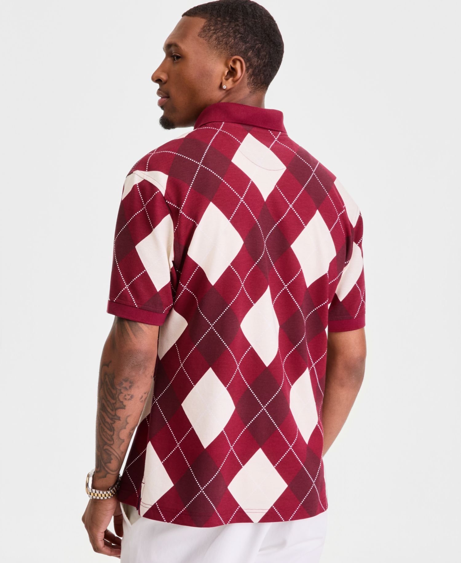 Men's Argyle Polo Shirt