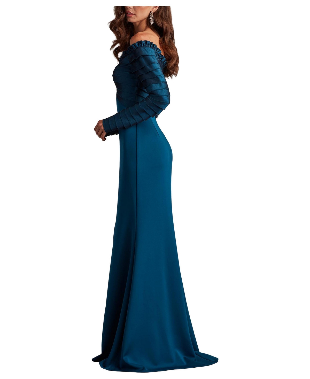 Tadashi Shoji Women's Neena Taffeta Banded Gown