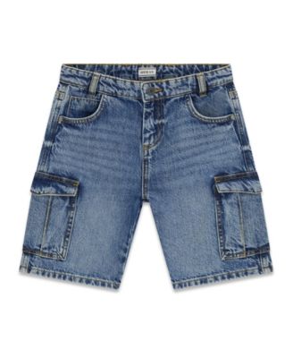 Boys' 8-16 Denim Cargo Shorts