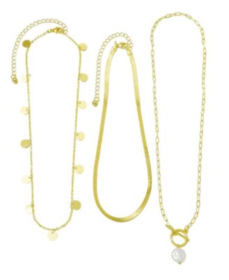 Pearl Gold 3-Layer Necklace