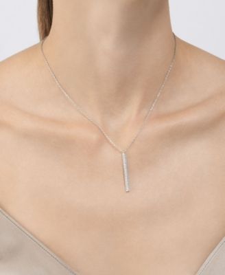 Cubic Zirconia Silver 3-Piece Bar Tennis Set