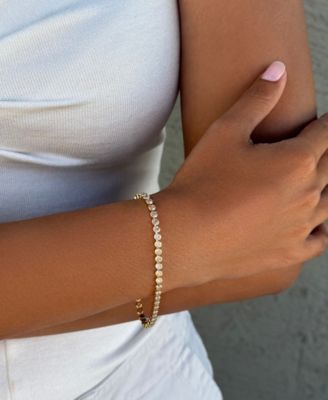 Gold 2-Piece Bezeled Tennis Set