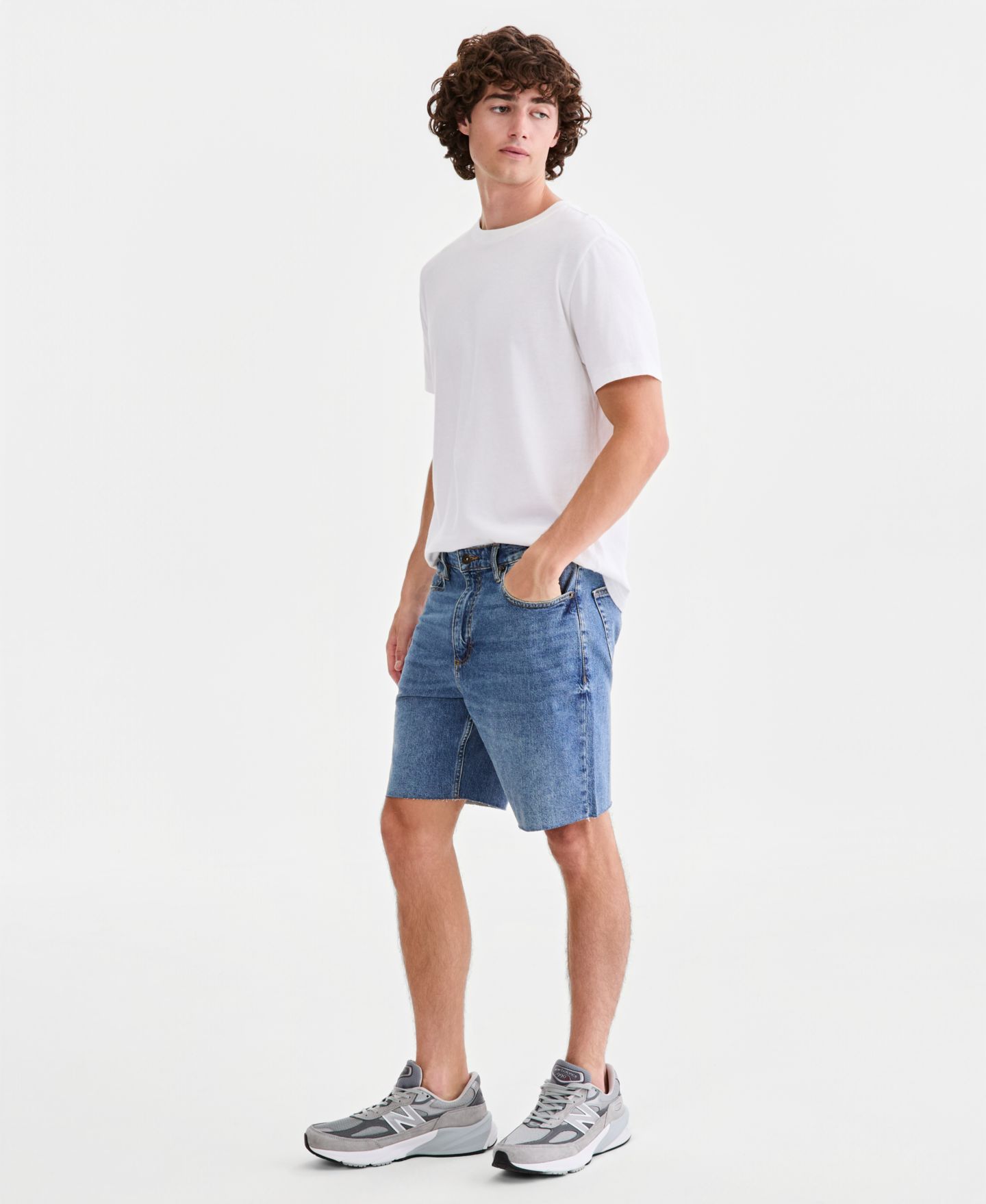 Мужские шорты Sun + Stone Monte Relaxed-Fit Denim Shorts, цвет: Варёный — фото 4