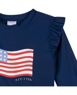 Toddler Girls 2-Piece Rashguard and Bottoms, Pink Pineapple, 5T