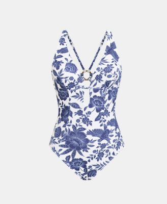 Women's Classic One-Piece Swimsuit with Back O-Ring Detail