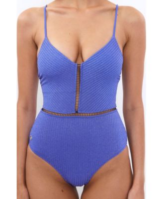 Women's Kim Rib Lurex Onepiece Swimsuit