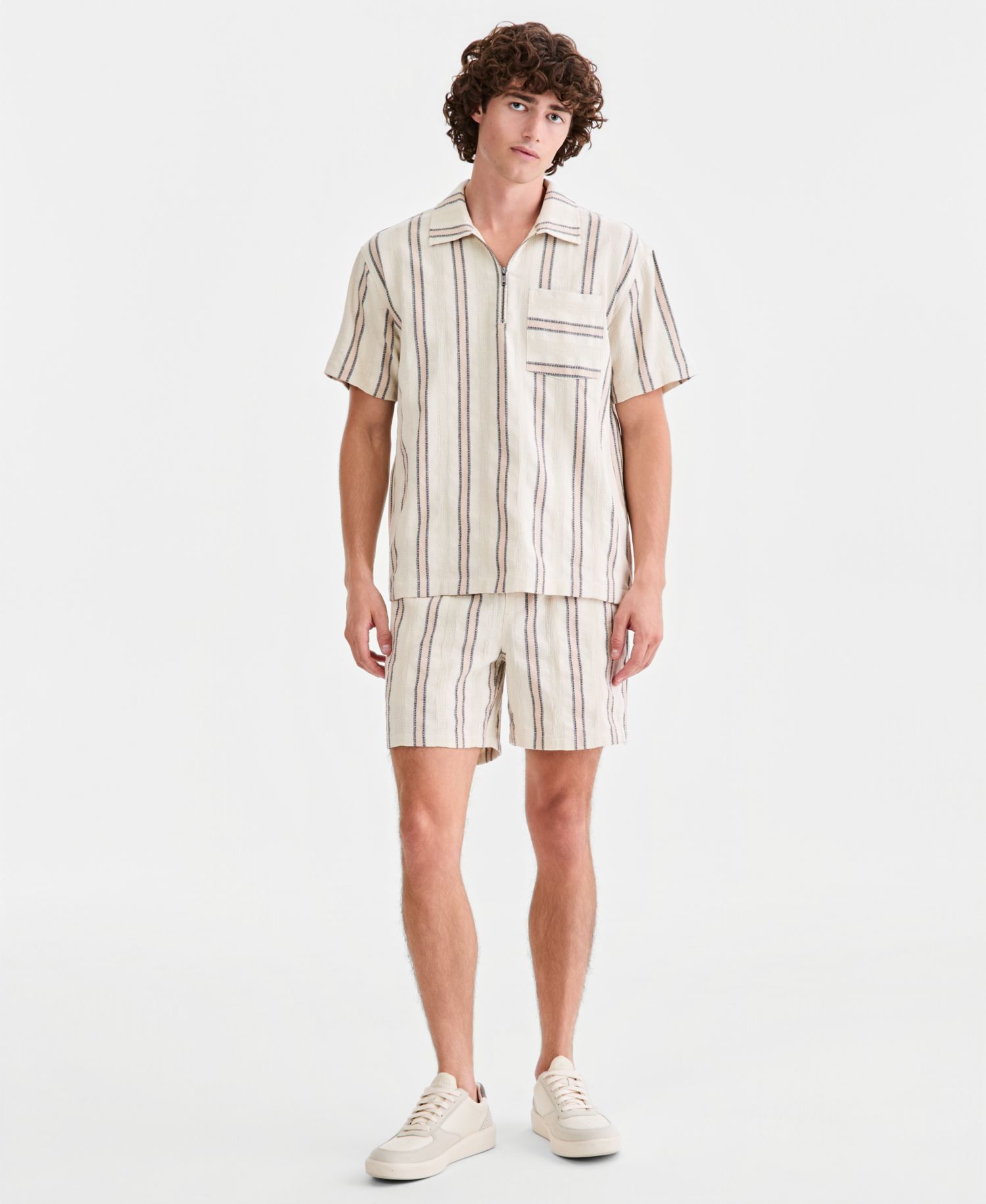 Men's Chester Cotton Striped 6" Pull-On Shorts