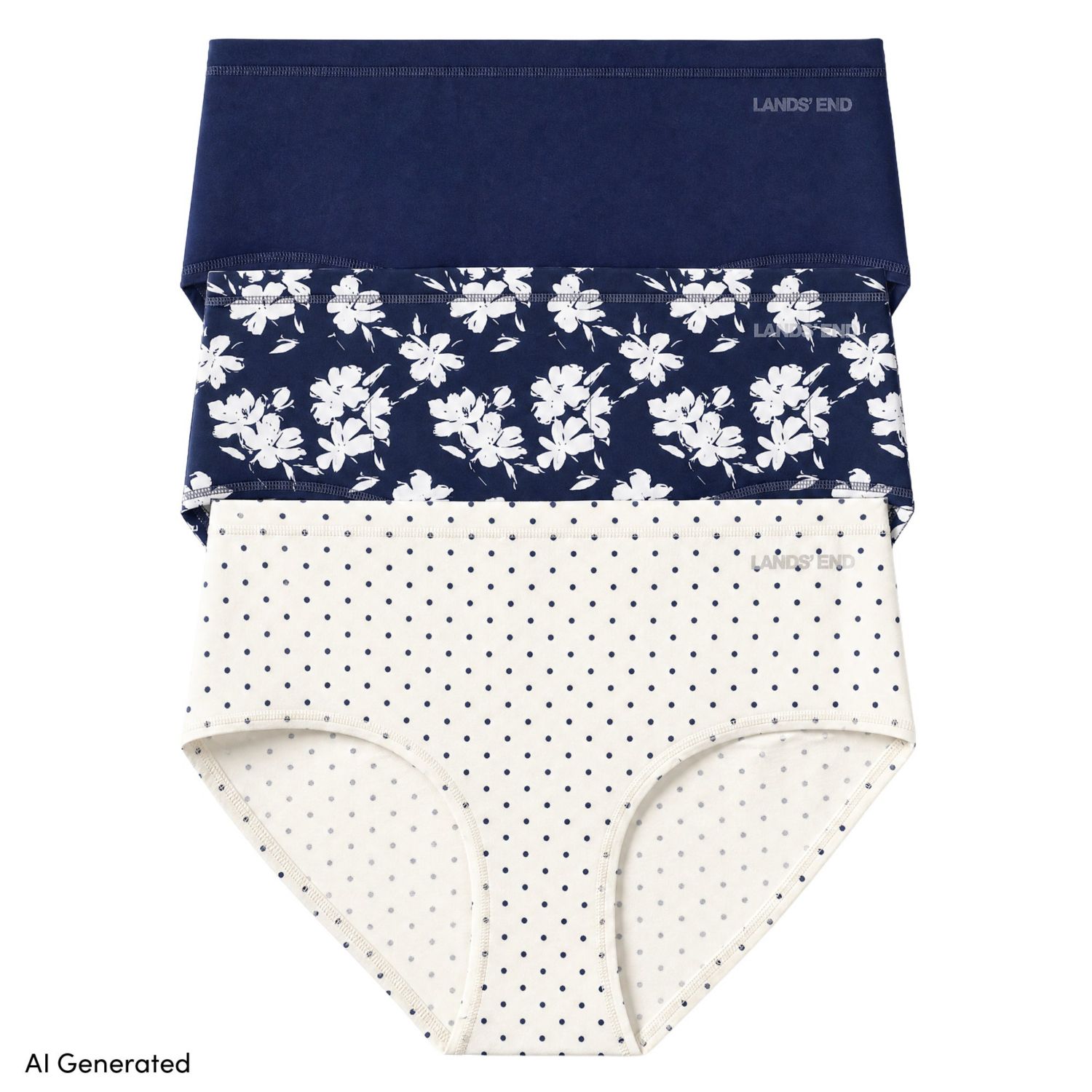 Women's Brief True Solutions Light Weight Microfiber Basics 3 Pack Panties