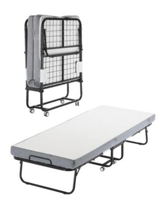 Rollaway Bed, 31" x 75", Foldable Bed with 4" Mattress, for Adults and Guests