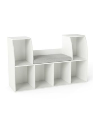 40 in Kids Bookshelf with Reading Nook and Six Open Cubes