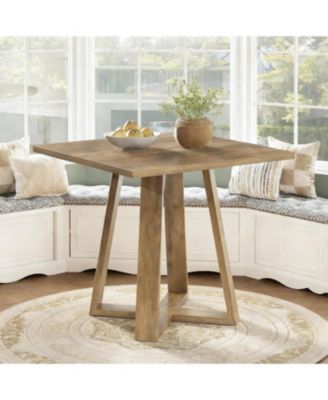 Square Dining Table for 2/4, Wooden Kitchen Table, 31.5" Dining Table (Only Table)