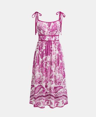 Women's Night Show Paisley Midi Beach Dress
