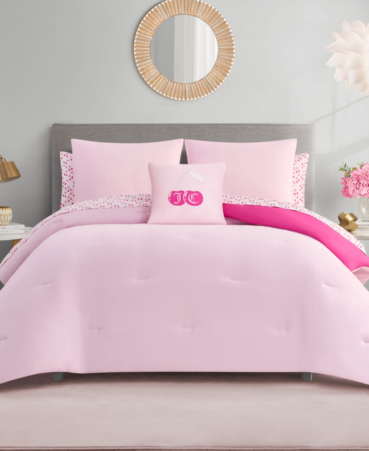 Juicy Couture Reversible 8-Pc. Bed in a Bag Comforter Set