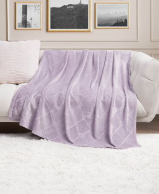 Embossed Oversized Plush Throw, 60" x 90"