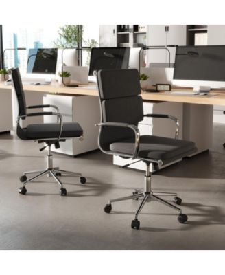 Ergonomic Desk Chair Rocking Backrest Adjustable Seat