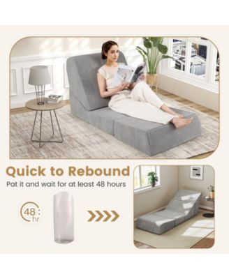 Three in One Folding Sofa Bed with Washable Cover