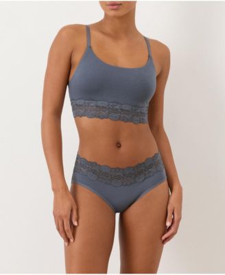 Women's Lace Waist Brief 3-Pack Made With Cotton