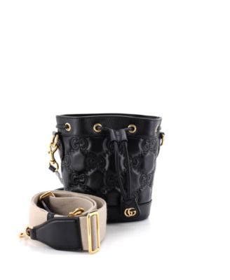 Small GG Convertible Bucket Bag GG Matelasse Leather