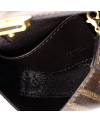 Nano Chain Baguette Charm Bag Zucca Coated Canvas