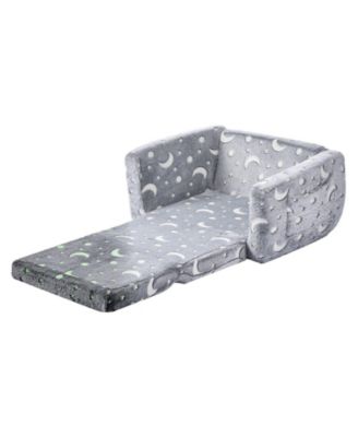 2-in-1 Kids Sofa Glow in the Dark Convertible Toddler Chair and Lounger