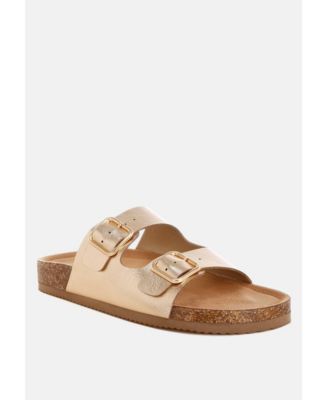 Women's Parla Metallic Double Buckle Sandals