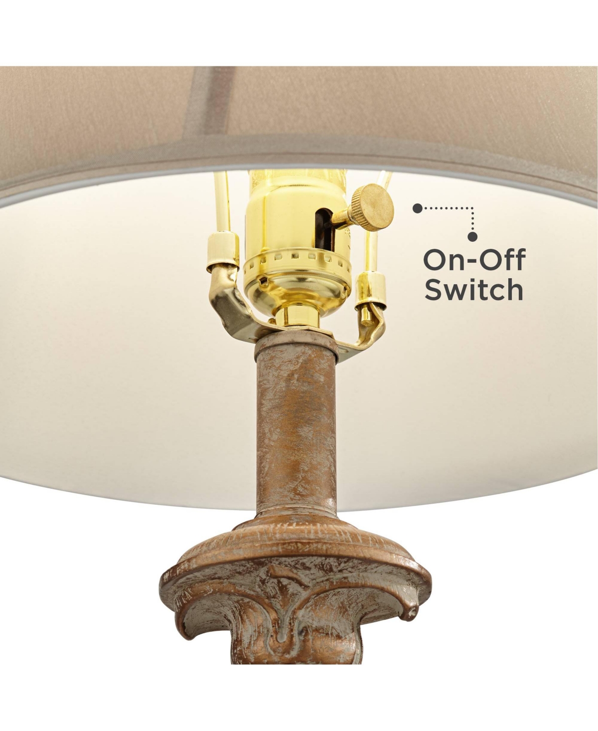 Regency Hill Elize 26 1/2" Tall stick Traditional Table Lamps Set of 2 WiFi Smart Socket -Washed Living Room Bedroom