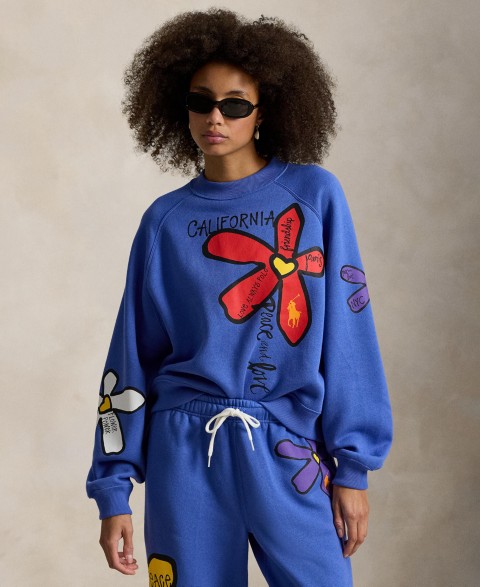 Женские Polo Ralph Lauren Women's Floral Graphic Crewneck Sweatshirt